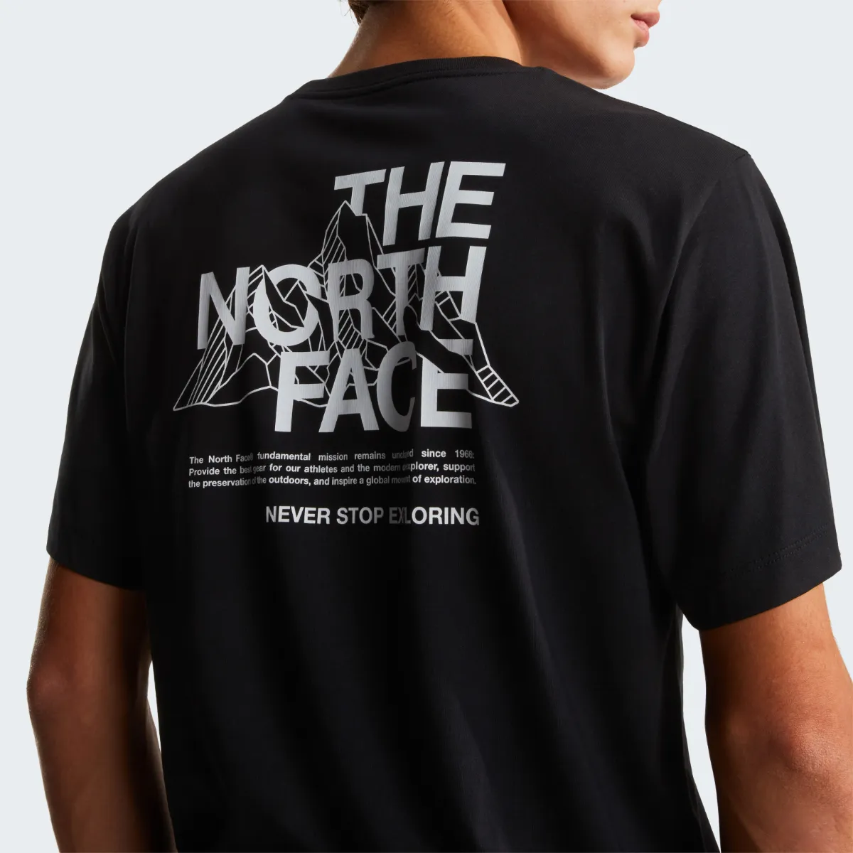 THE NORTH FACE - חולצת טי קצרה גברים MOUNTAIN SKETCH – TA8GUZJK3 – tnf-black – 5