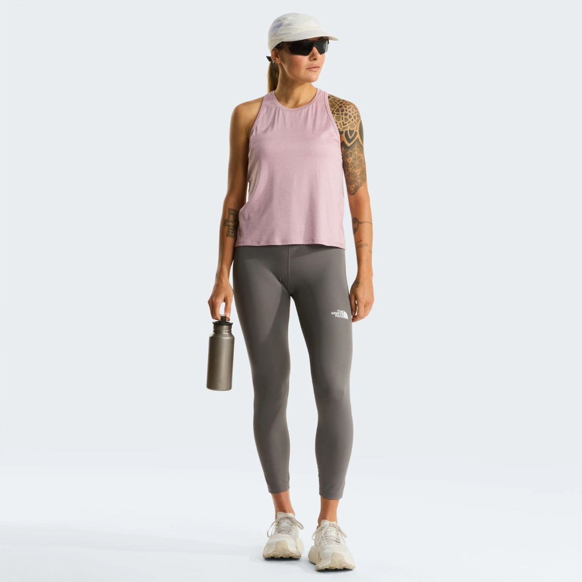 THE NORTH FACE - גופיית כושר נשים JAIDA – TA8GY01KD – metal-pink-light-heather – 1