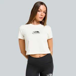 חולצת טי קצרה נשים  LOGO EFFECT SLIM