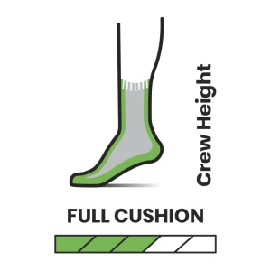 SMARTWOOL FULL CUSHION SOLID CREW גרביים לטיולים