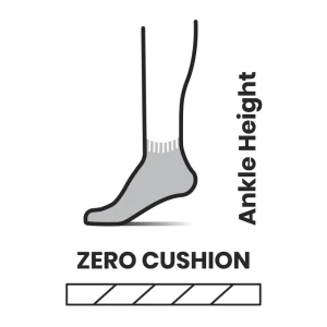 SMARTWOOL ZERO CUSHION ANKLE גרביים לריצה